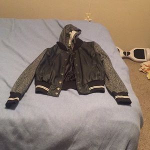 A “New Look”leather jacket